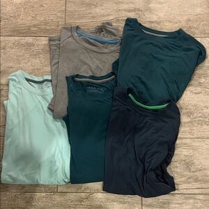 Free fly Bundle of Teal, Gray, and Navy T-Shirts